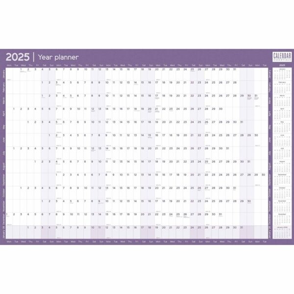 Essential A1 Poster Planner 2025