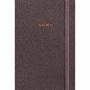 Charcoal Soft Touch A7 Diary 2025