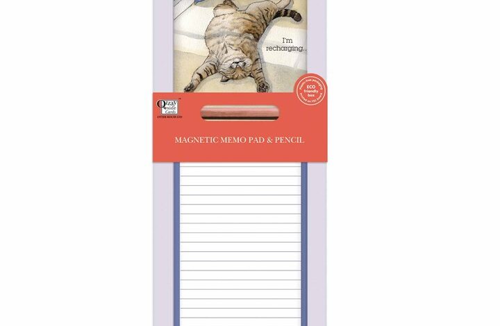 Alison's Animals Cat Magnetic Memo Pad