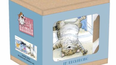 Alison's Animals Recharging Cat Tarka Mug