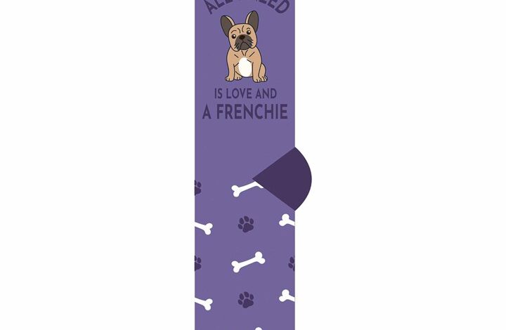 All I Need is Love and a Frenchie Socks - Size 4 - 8
