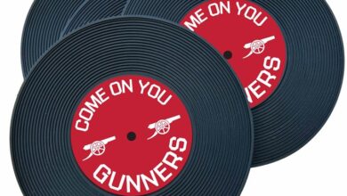 Arsenal FC 4 Pack Record Coasters