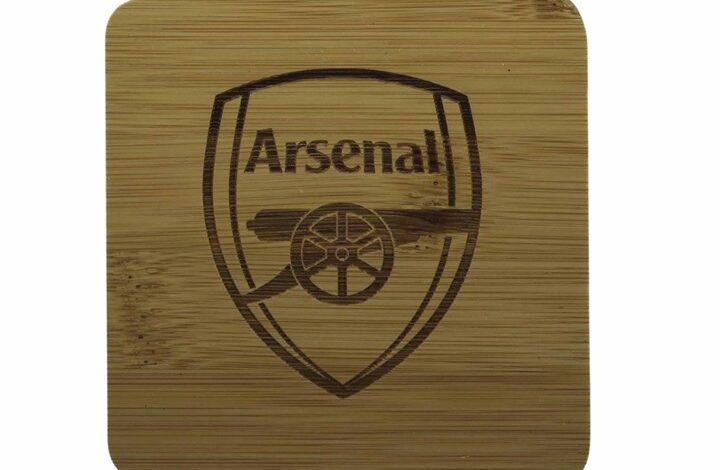 Arsenal FC Bamboo Coaster
