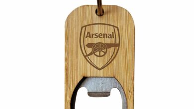 Arsenal FC Bamboo Keyring Bottle Opener
