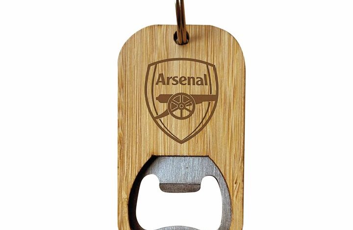 Arsenal FC Bamboo Keyring Bottle Opener