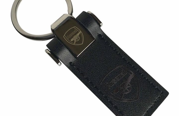 Arsenal FC Leather Keyring