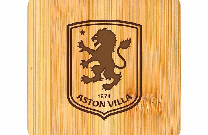 Aston Villa FC Bamboo Coaster