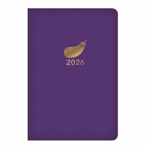 Aubergine Leatherette A7 Diary 2026