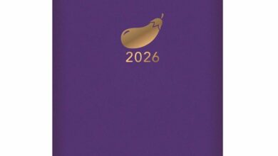 Aubergine Leatherette A7 Diary 2026