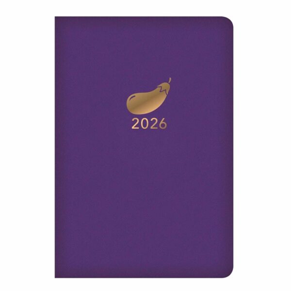 Aubergine Leatherette A7 Diary 2026
