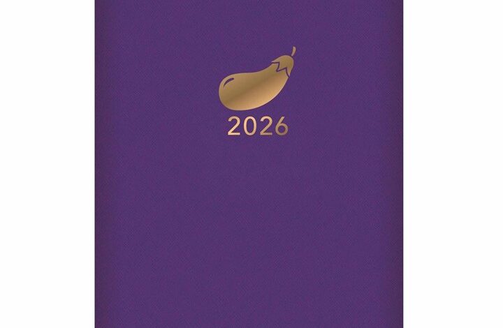 Aubergine Leatherette A7 Diary 2026