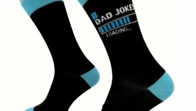 B/Dad Jokes Loading Socks - Size 7 - 11
