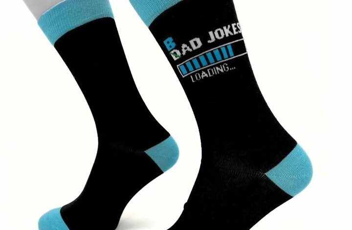 B/Dad Jokes Loading Socks - Size 7 - 11