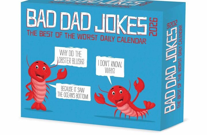 Bad Dad Jokes Desk Calendar 2026