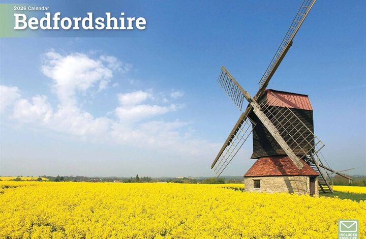 Bedfordshire A4 Calendar 2026