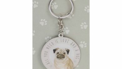 Best Of Breed Pug Keyring
