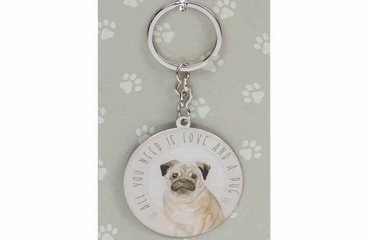 Best Of Breed Pug Keyring