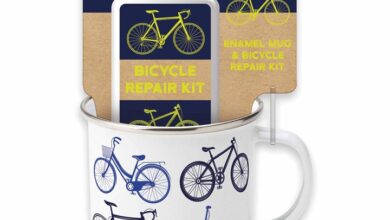Bicycles Enamel Mug and Puncture Repair Kit