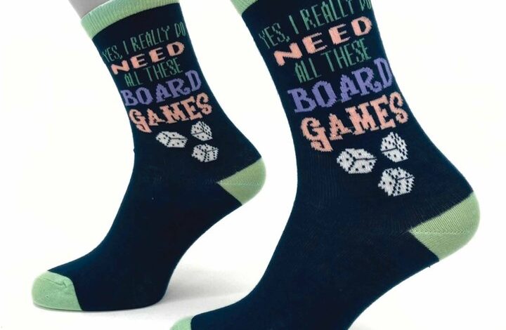 Board Games Socks - Size 4 - 8
