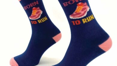 Born to Run Socks - Size 4 - 8