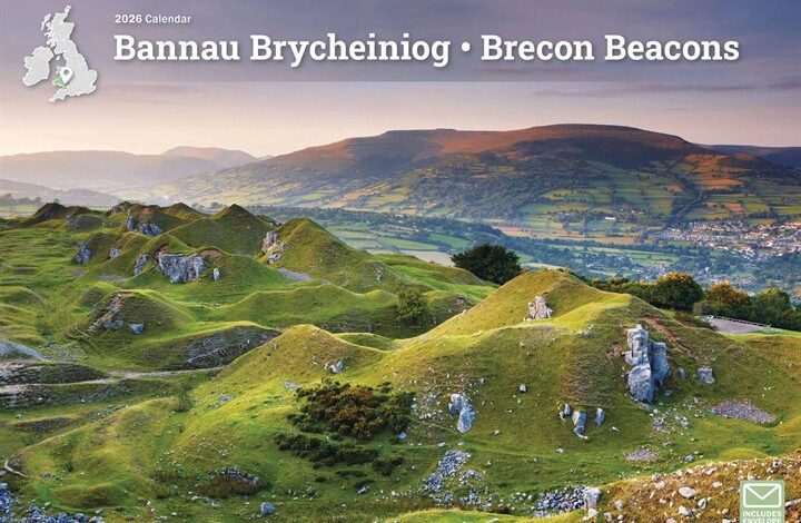 Brecon Beacons A4 Calendar 2026