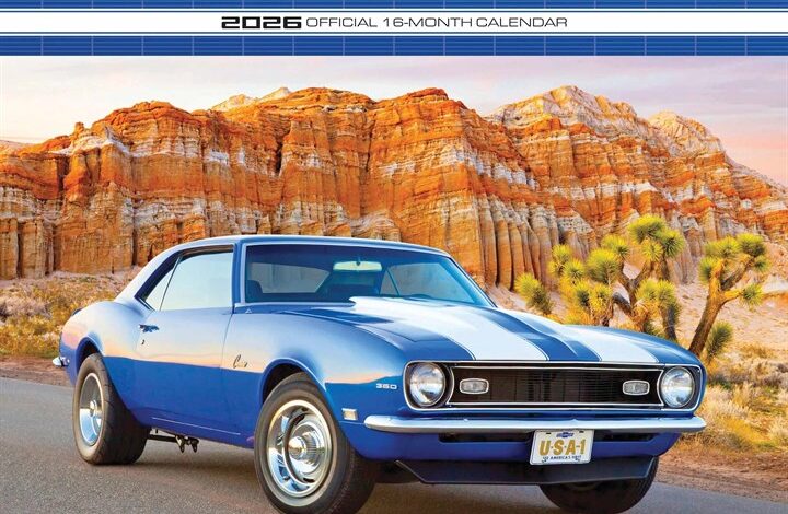 Camaro Calendar 2026