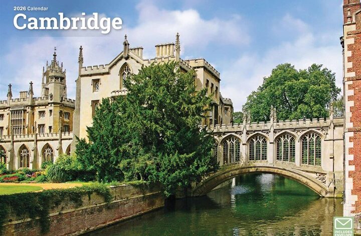 Cambridge A4 Calendar 2026