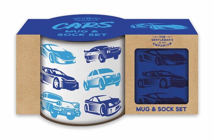Car Enamel Mug and Sock Set