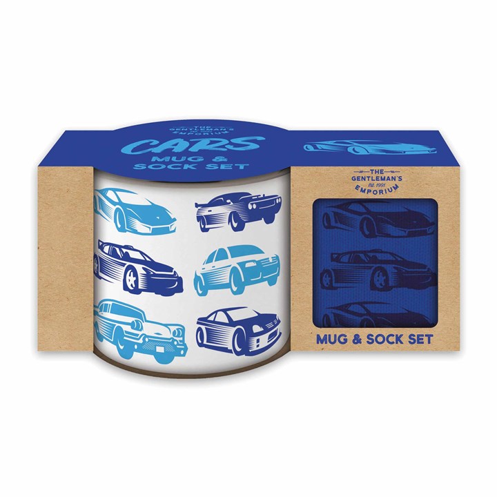 Car Enamel Mug and Sock Set