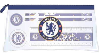 Chelsea FC Clear Pencil Case Stationery Set