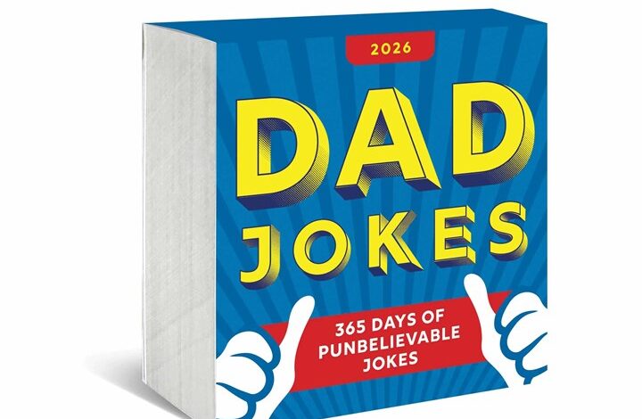 Dad Jokes Desk Calendar 2026