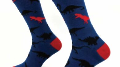 Dinosaur Socks - Size 7 - 11