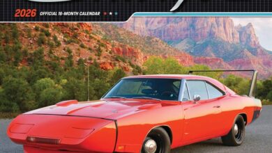 Dodge Charger Calendar 2026