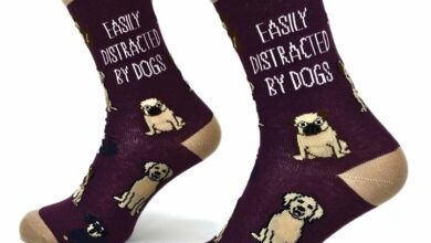 Easily Distracted By Dogs Socks - Size 4 - 8