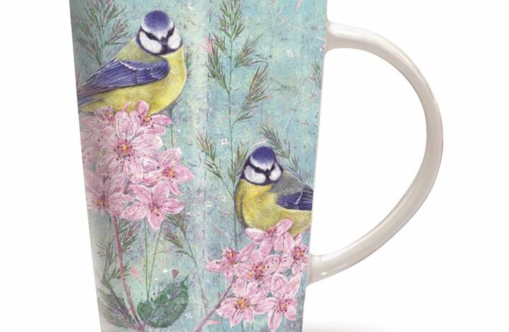 Enchanted Blue Tits Riverbank Mug