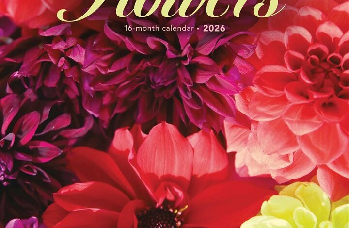 Flowers Mini Calendar 2026
