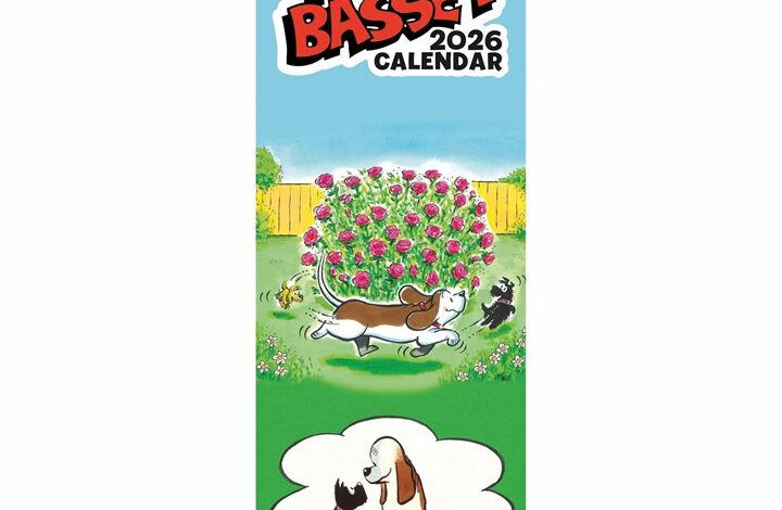 Fred Basset Slim Calendar 2026