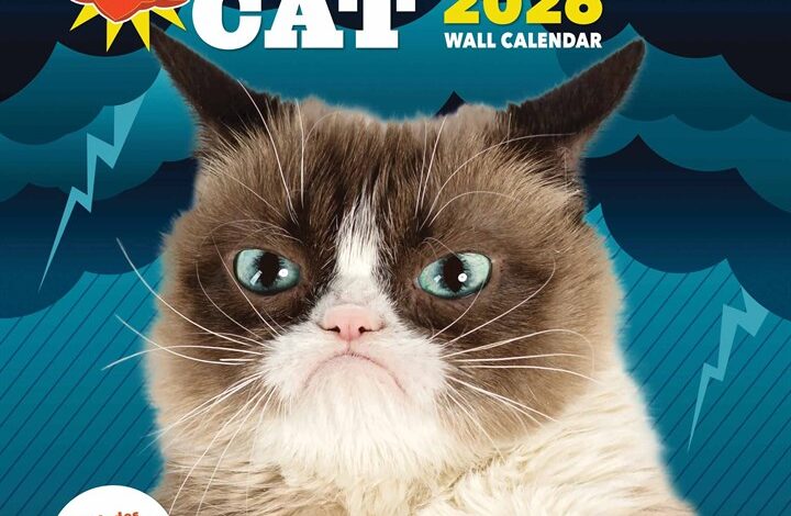 Grumpy Cat Calendar 2026