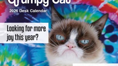 Grumpy Cat Desk Calendar 2026