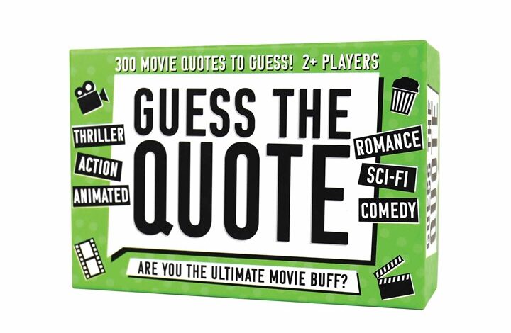 Guess The Quote Card Game