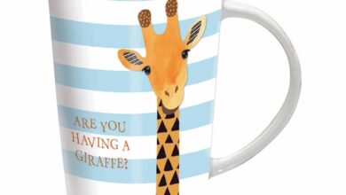 Having A Giraffe Latte Mug