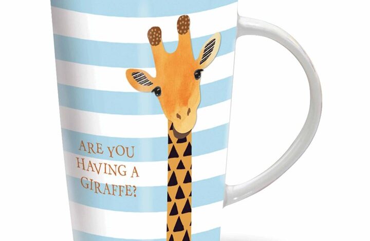 Having A Giraffe Latte Mug