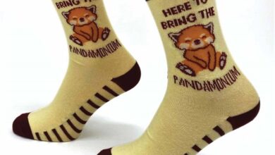 Here to Bring the Pandamonium Socks - Size 4 - 8