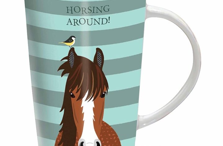 Horsing Around Latte Mug