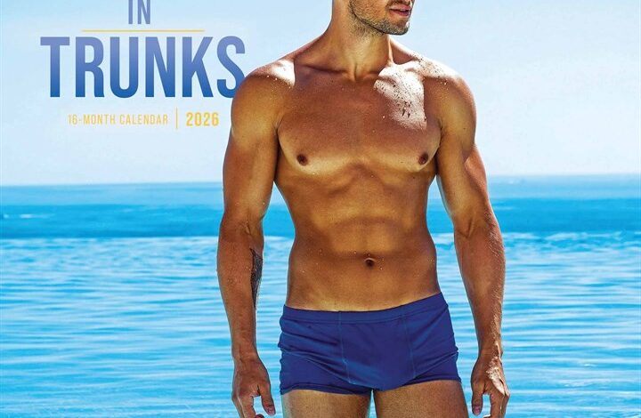 Hunks In Trunks Calendar 2026