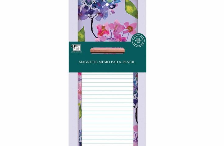 Hydrangeas Magnetic Memo Pad