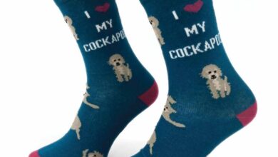I Heart My Cockapoo Socks - Size 4 - 8