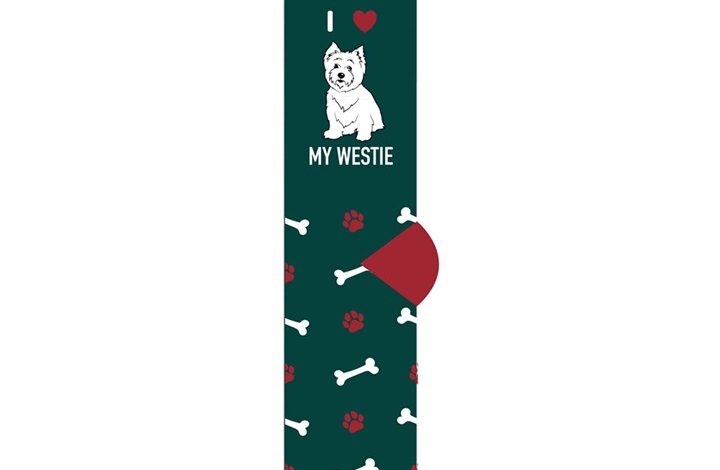 I Heart My Westie Socks - Size 6 - 9