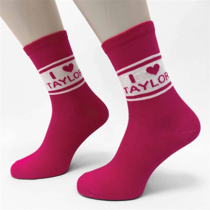 I Heart Taylor Socks – Size 4 – 8