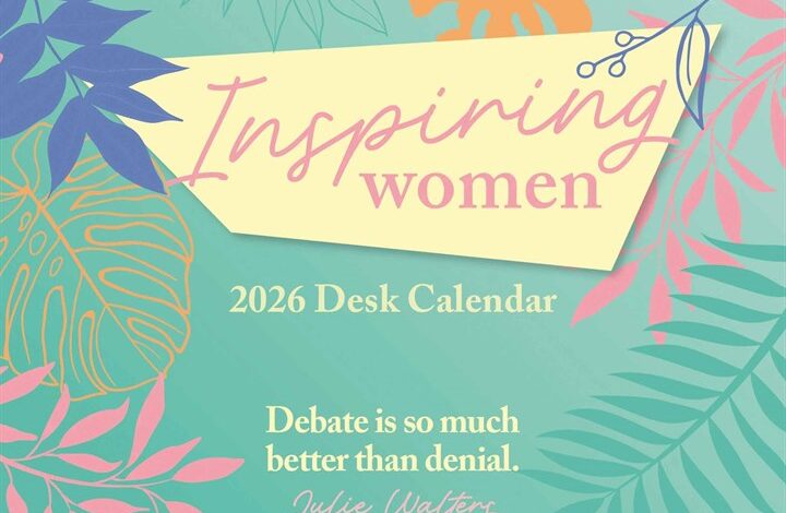 Inspiring Women Desk Calendar 2026